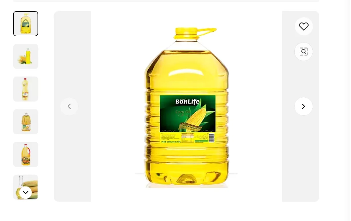 Pure 100% Refined Corn Oil for used cooking oil corn oil Read for selling