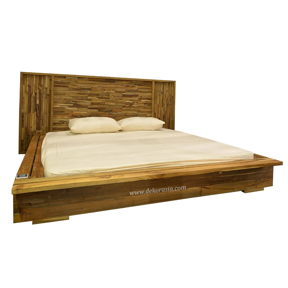 Wooden Bed Frame with Head Bed, High quality wooden bed for Home or Hotel Bedroom Furniture
