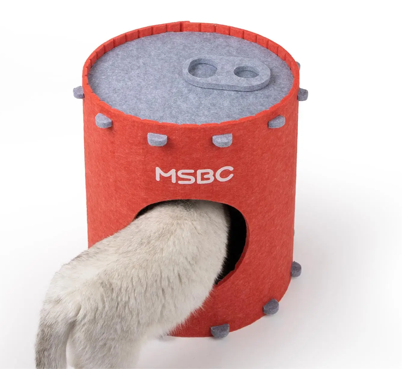 Factory Large Pet Beds Bucket Cat Toys Cratch-resistant Red Cat Scratch Board With Polyester