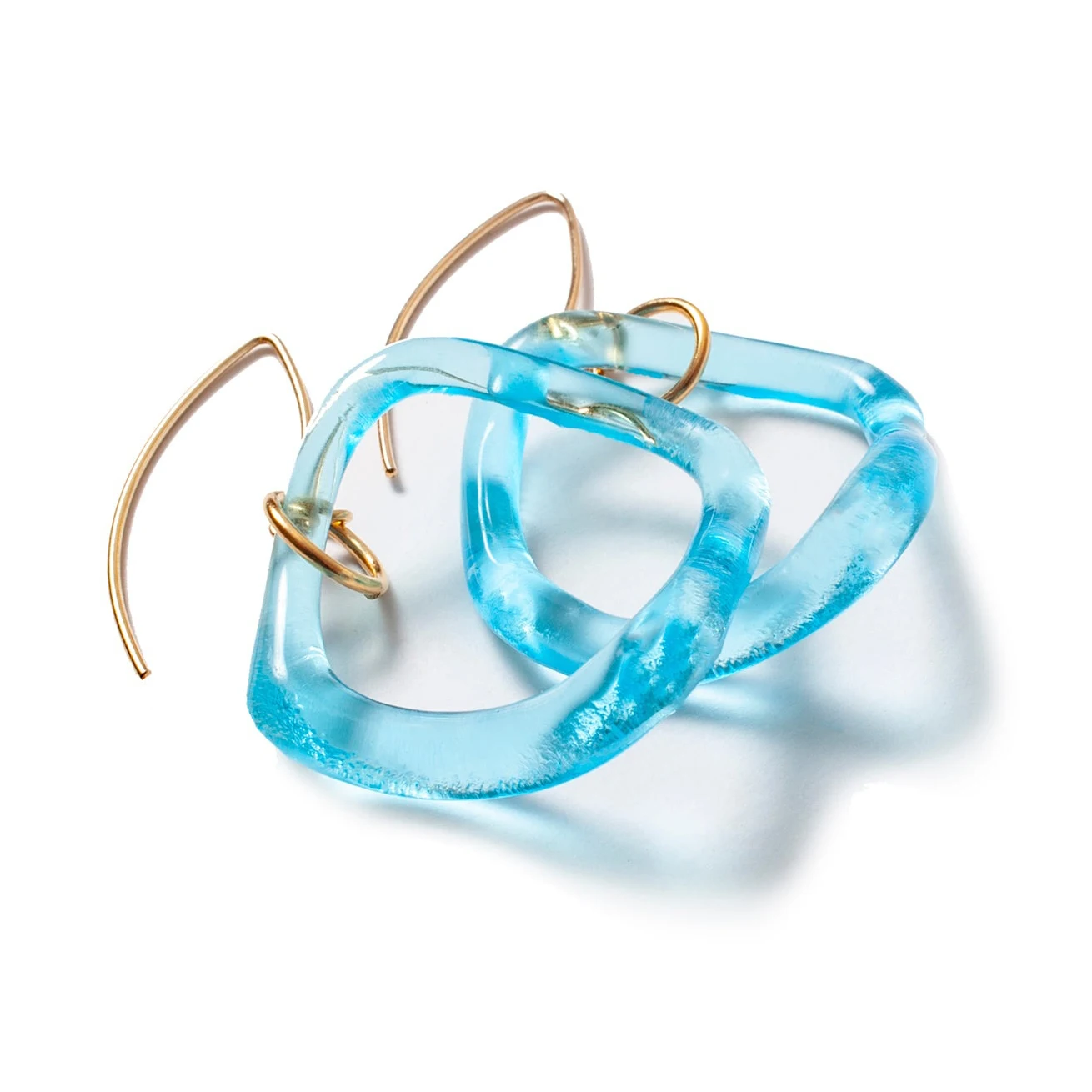 Деревянные серьги ручной работы из переработанного дерева