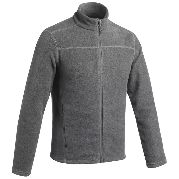 OEM Manufacturer Custom Blanket Zip Up Bomber Winter Warm Coat Custom Polar Fleece Jackets For Men