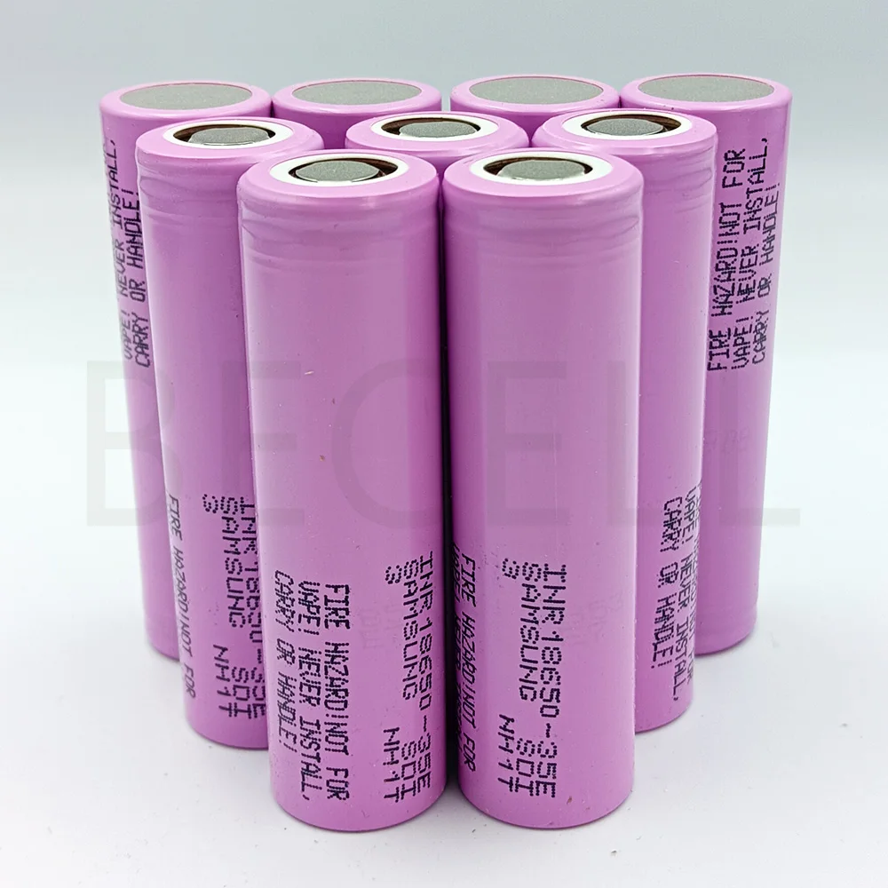 100% Original INR18650 35E 3.6V 3500mAh Rechargeable Lithium Ion Battery 10A Discharge For SAMSUNG 18650 35E