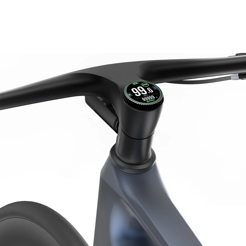 Multi-Functions Bicycle Speed Meter and Odometer TFT Display Cycle Meter IP67 Waterproof Embedded E-bike Computer with Handle