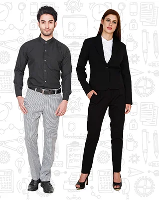 Trendy New Collection 2022 Professional Look Corporate Uniform at Reasonable Price in India for Both Male and Female Latest