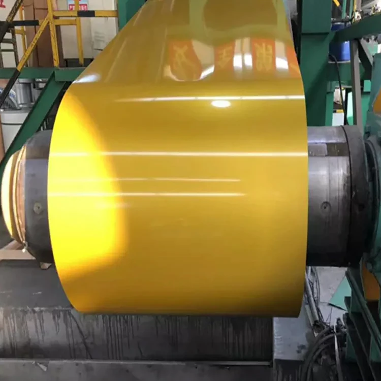 600 mm Width All Ral Colors Hard Material Glossy or Matt Surface PE PVDF Paint 0.5~0.8 mm PPGI Steel Coil Supplier