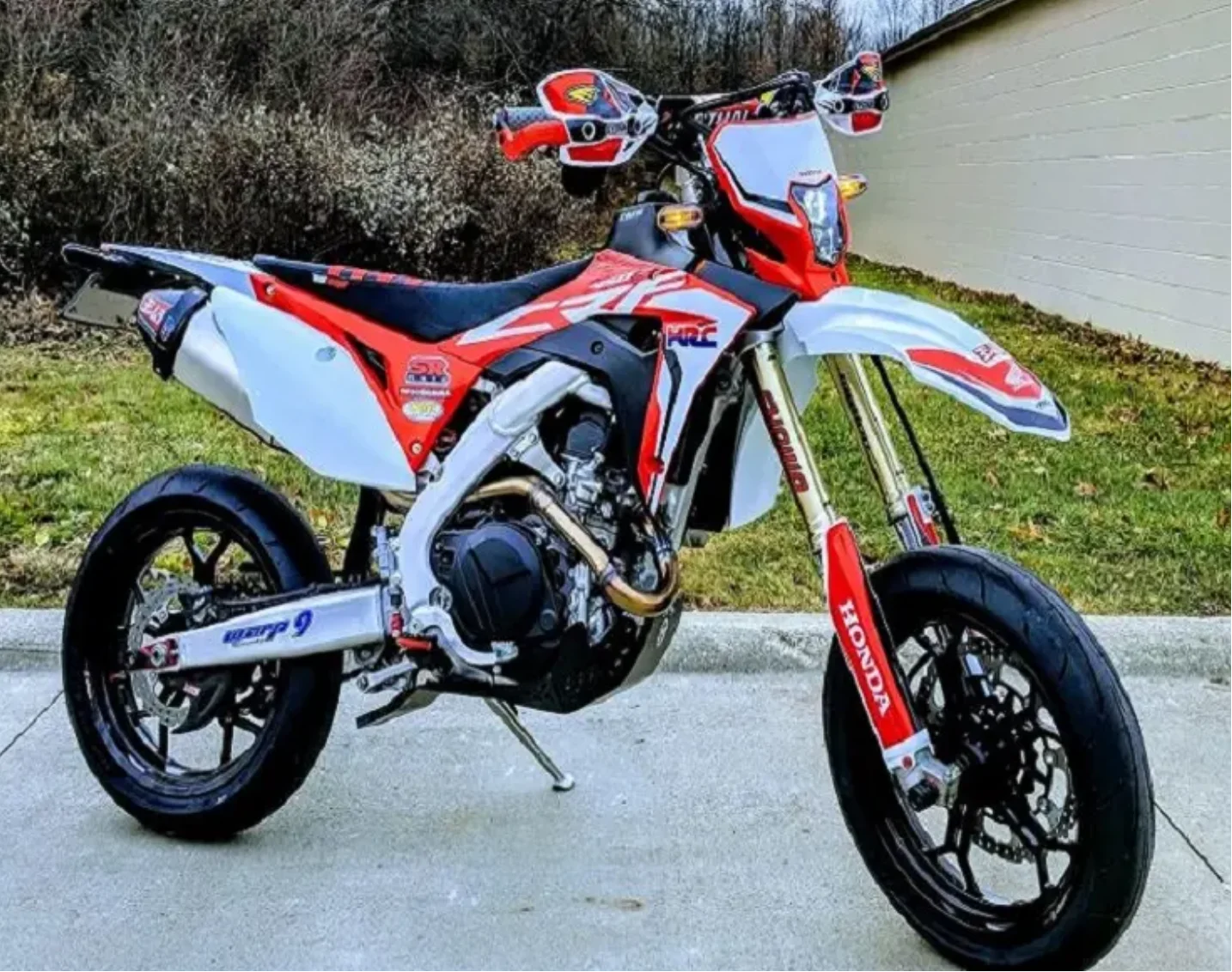 Лидер продаж супермото Hond CRF450L с коваными бескамерными колесами CRF450L-Supermoto-Winter-2019-Warp9-Forged-Tubeless-4