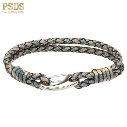 Fashion Wrap Bracelets Leather Treaty Braided Leather Bracelet Simple Creative High Quality Bracelet