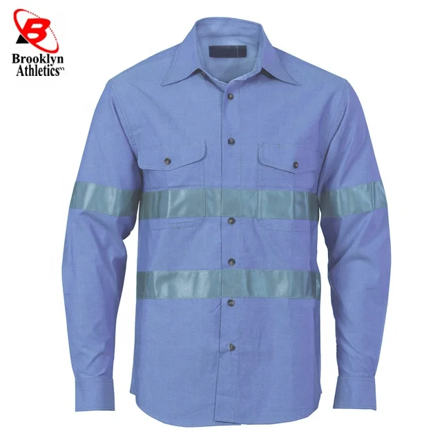 Hi Vis Reflective Safety Vest Safety Workwear Shirt Men Quick Dry Shirt For Men