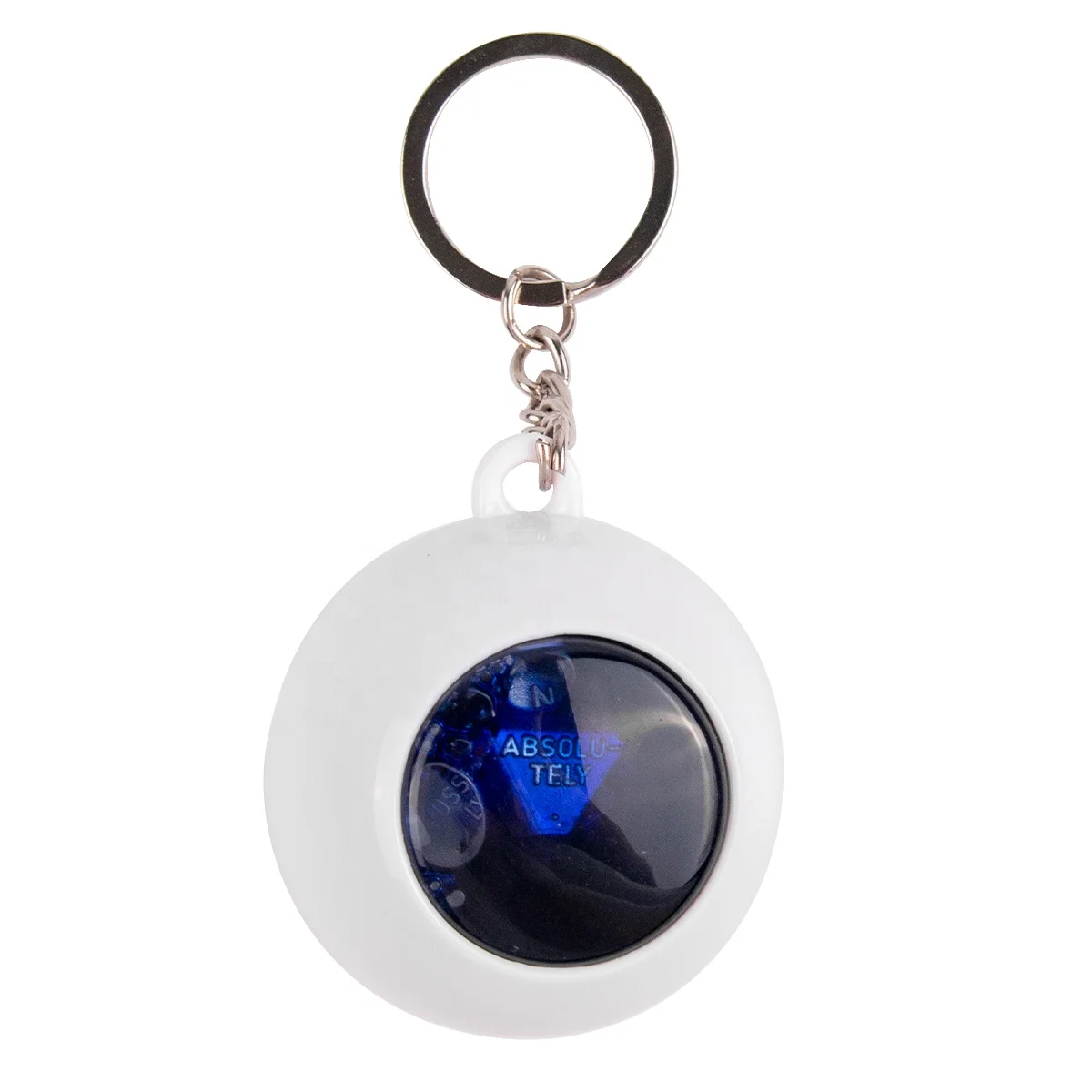 Customized Logo Magic 8 Ball Keychain Promotional ABS Decision Maker Ball