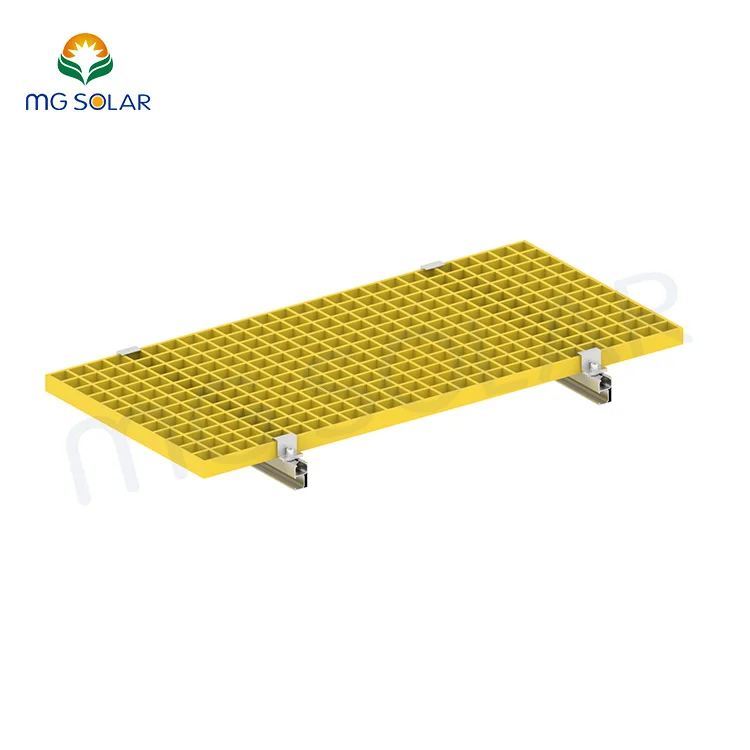 Solar Roof Mount FRP Walkway solar pv