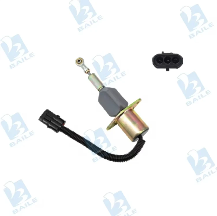 12V Stop Solenoid 3930233 SA-4335-12 Fuel Shut Off Solenoid For Cummins Engine Parts 6BT 6CT ISC ISL 6C 8.3L R300 PC360-7