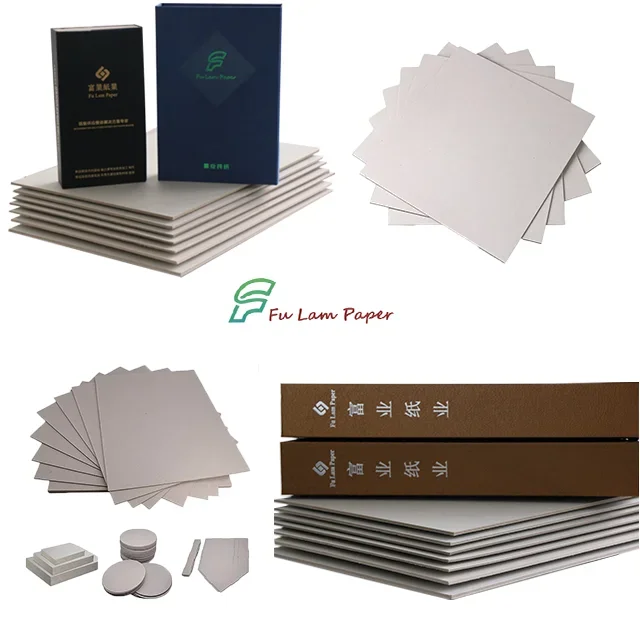 Fu Lam Grey board with duplex surface Grey Board with Double side Duplex paper 0.75-4mm for packing