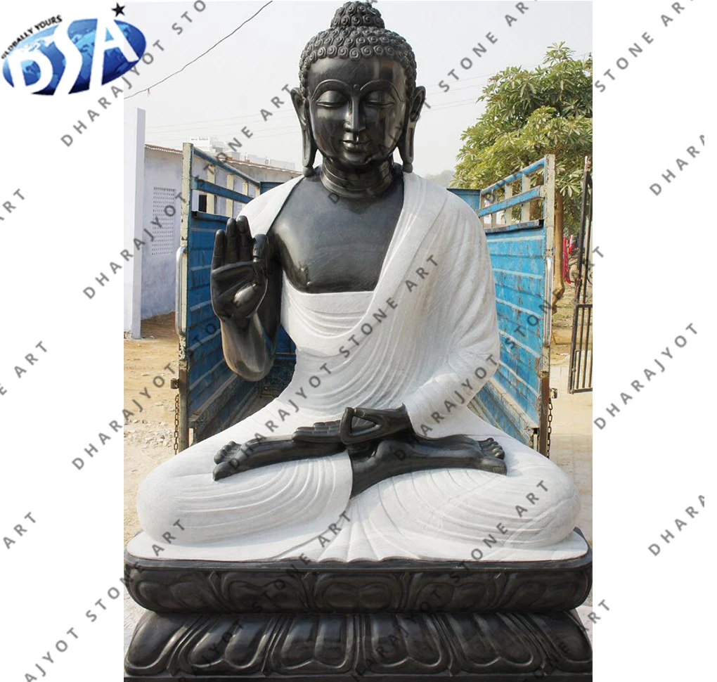 Gautama Buddha Statue Made Up Of Vietnam White Marble For Home Decoration Available In Wholesale Price Manufactures From India