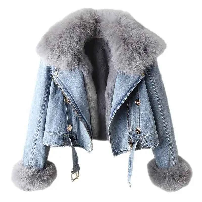 Wholesale New Fashion Multicolor Button Up Plus Size Women Coats and Denim Jacket Winter 2024 Customized Jean Denim Jackets