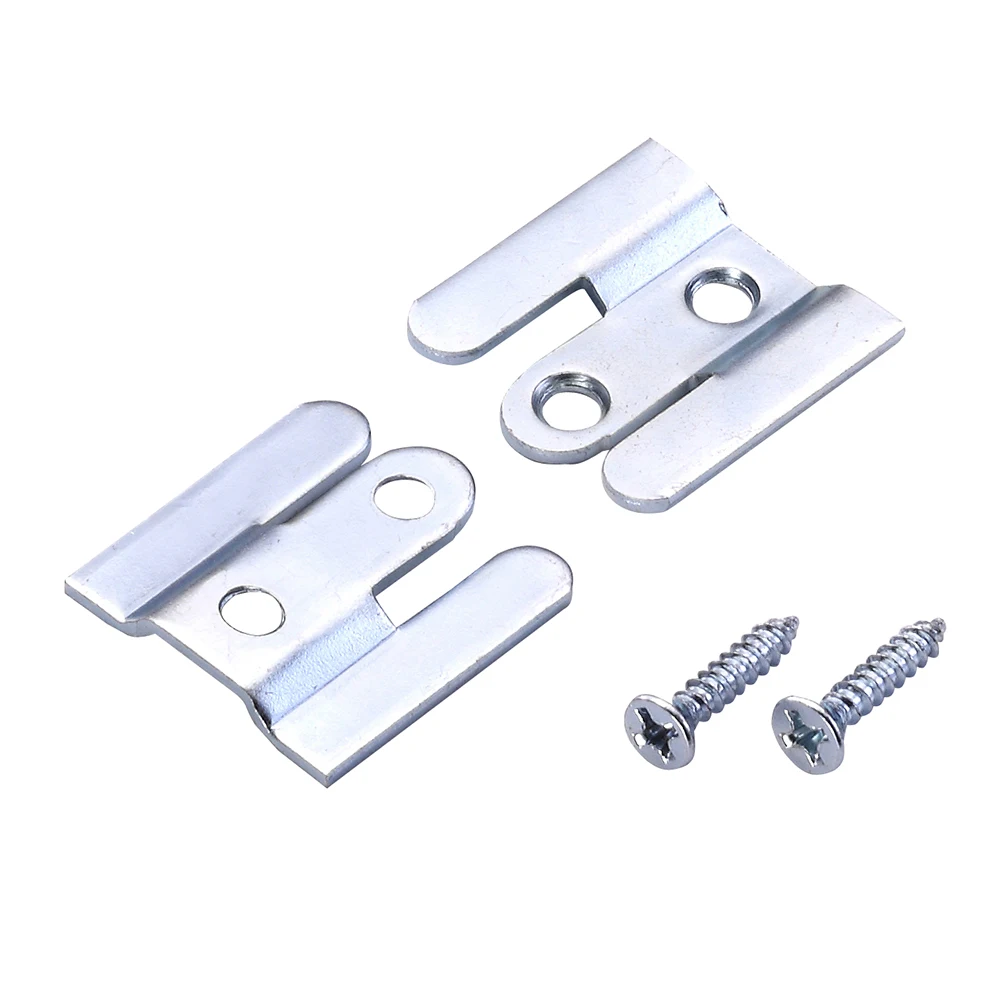 Flush Mount Brackets Steel Picture Hangers Heavy Duty French Cleat Design for Frames and Mirrors