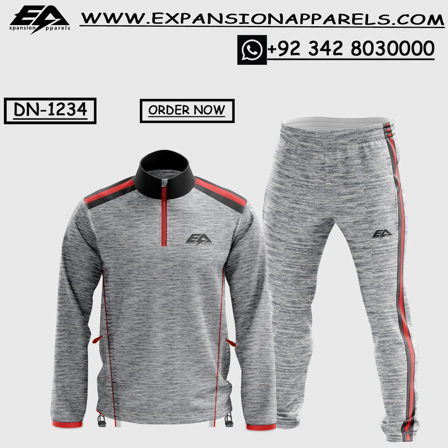 Best Quality 100% Polyester Melange Track Suit Low MOQ Sportswear Set with Shirt and Sweatpants Air Shipping