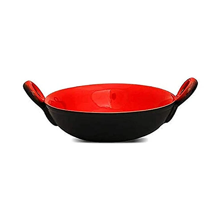 2022 New Arrival Kadai Set Induction Compatible Healthy Ceramic Coated Cookware Kadai With Lid For Sale At Wholesale Price