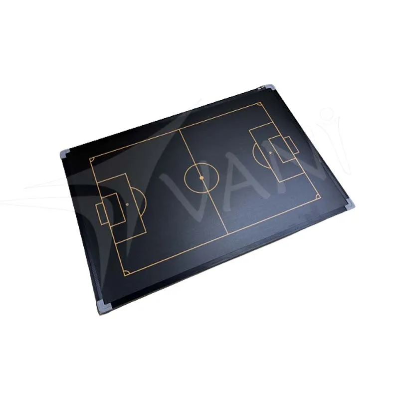 High Quality Made of metal Light weighted Black Soccer Coaching Magnetic Tactic Board for coaching and training