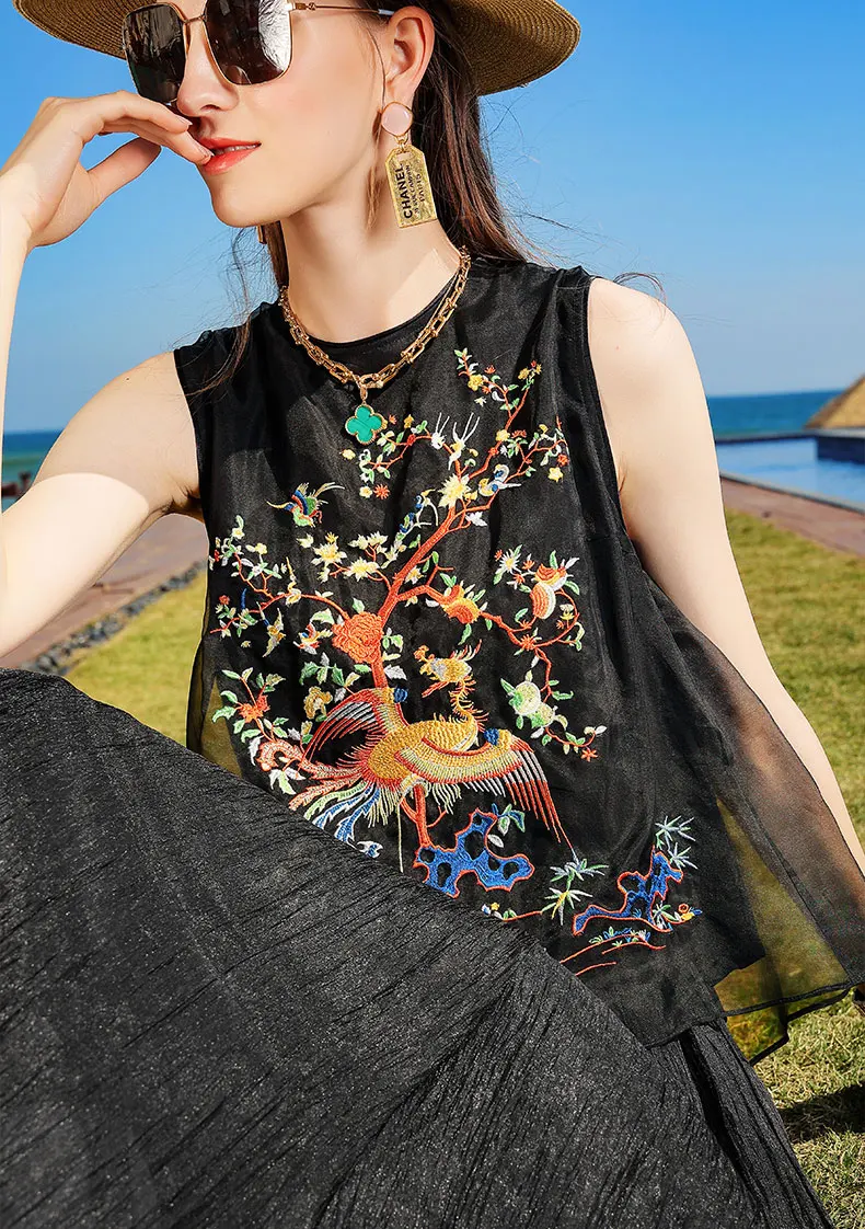 Wholesale summer black elegant and grace set for rich lady