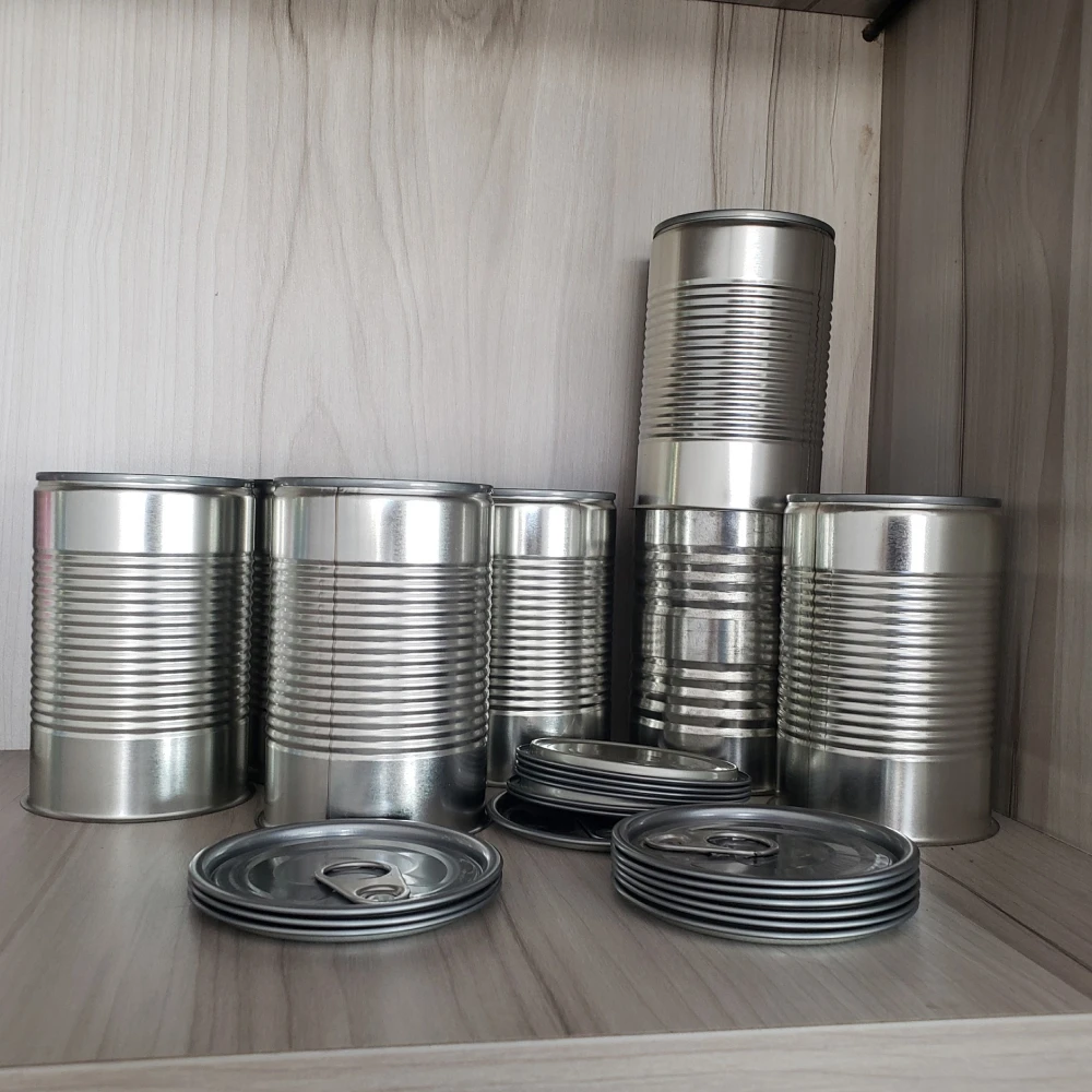 0.18mm Thick 99mm Diameter Top Quality Height Three-Piece Fruit High Quality Customized Canned Tin Vietnam Food Can