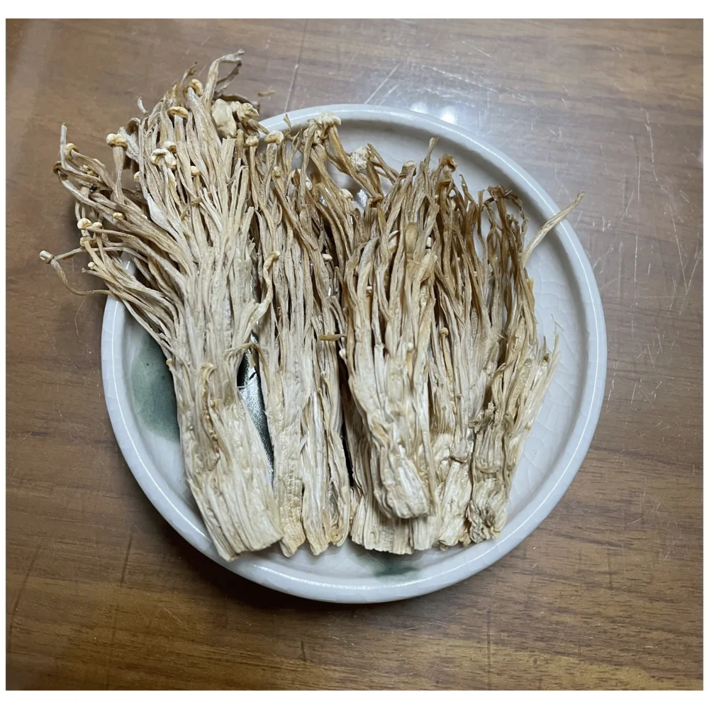 High fiber flammulina dried enoki mushroom