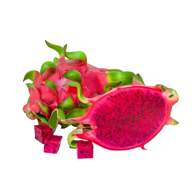Best Selling Vietnam Around Year Season IQF Fruit from 100% Natural Dragon Fruit Red Color Frozen Red Dragon Fruits