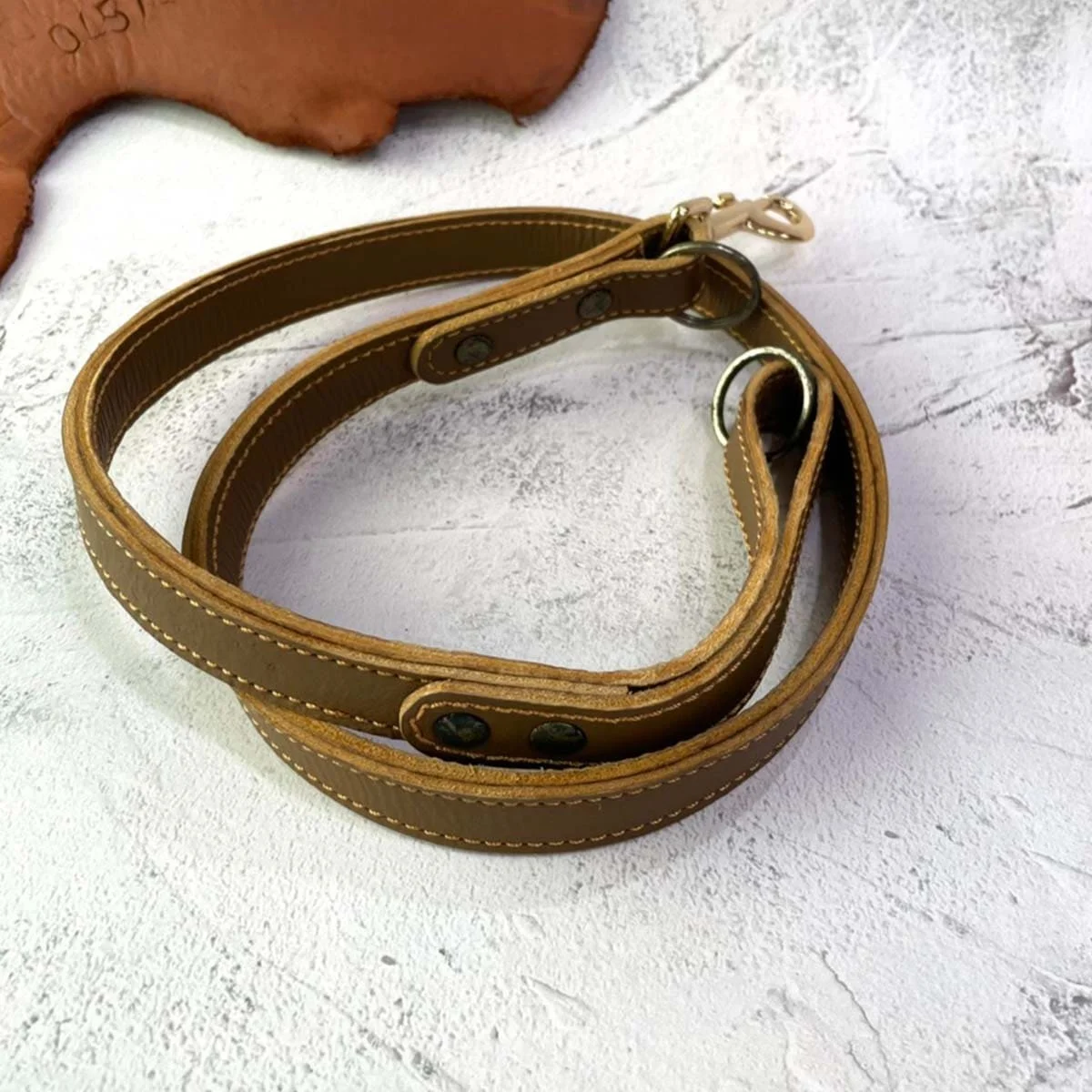 Leather Collar Leash Set