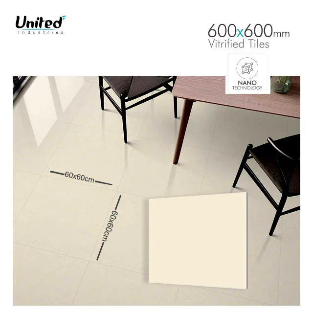 Living Room Porcelain 60x60 Vitrified Floor Tiles 600x600 mm Best View High Quality Porcelain Tile Nano Polished Tiles