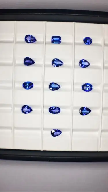 Tanzanite Well Cut And Polished Natural Gemstone With  Quality Color And Luster Tanzanite For Jewelry In Various Sizes