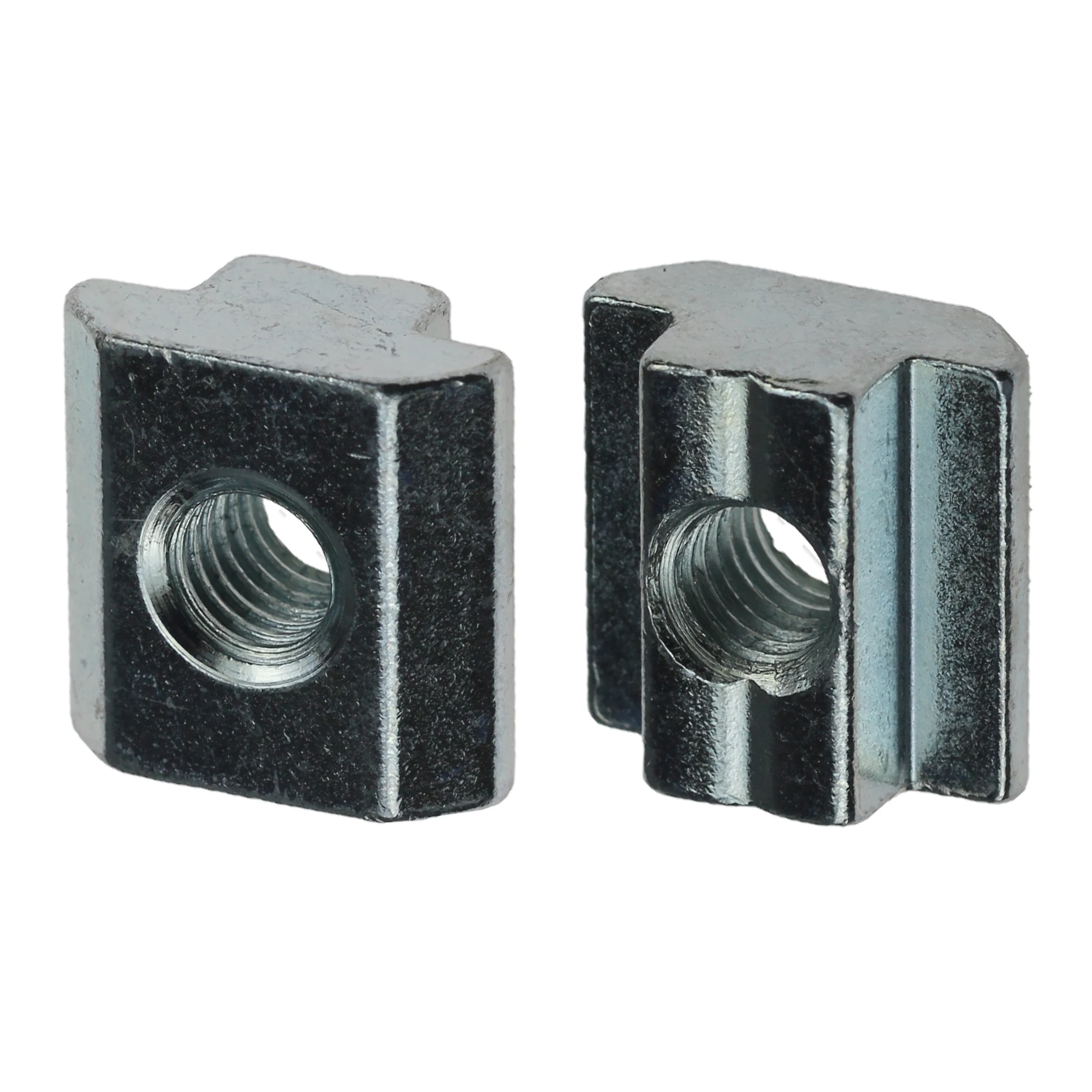 Carbon steel galvanized T-slot nut 19.5 X 10.6 MM, step height 5 MM  Slide nut M8