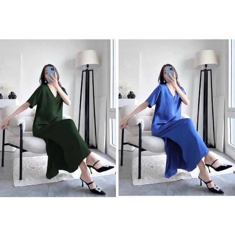 Lady Dress High Quality Breathable For Women Clothing Maxi Dress Customized Color Vietnam Manufacturer