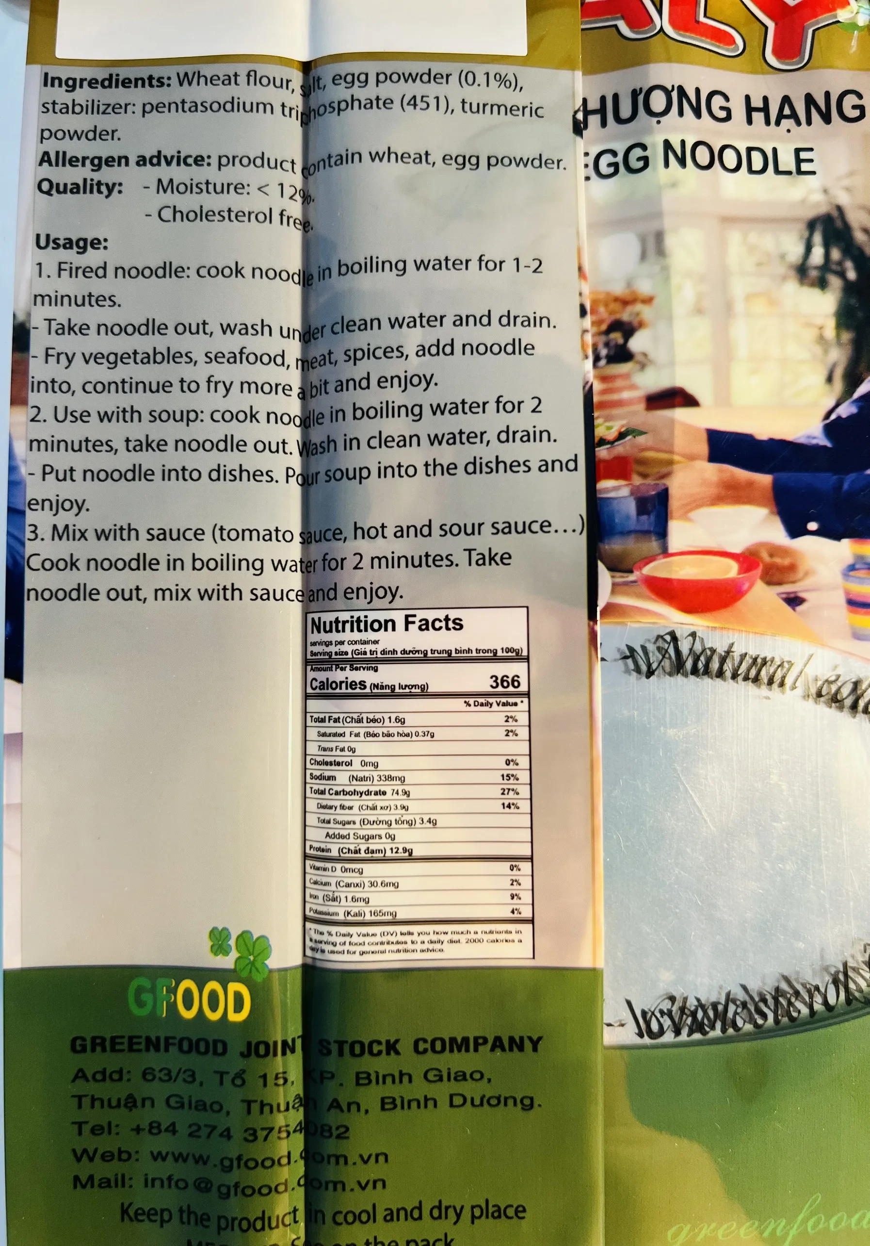 High Quality PREMIUM EGG NOODLE (small) 500g Top Selling  Manufacturer Vietnam