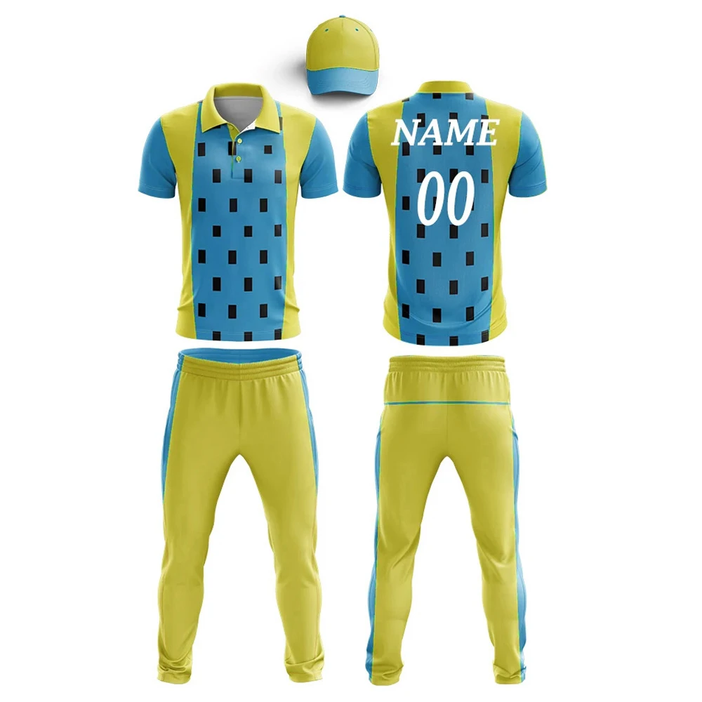 Sports Wear Cheap Price Wholesale 2023 Customized Logo Printing New Design Cricket Uniform In Multi Colors