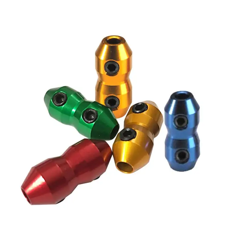 Custom Manufacture Anodized aluminum go kart racing parts brake throttle cable clamp