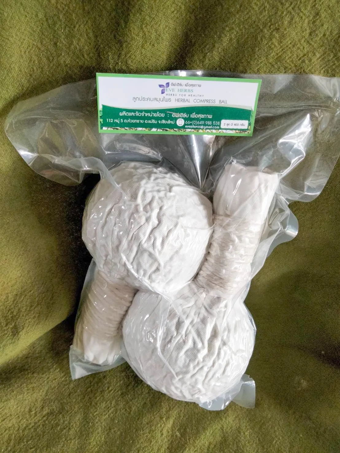 EVE HERBS - Thai Herbal Compress Ball High Quality from Thailand 100% Natural Spa Body Compress Ball