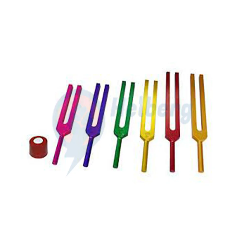 Good Quality Chakra Sacred Tuning Fork Sets For Sound Healing Therapy MIX Colored | TUNING FORK Surgical Instruments