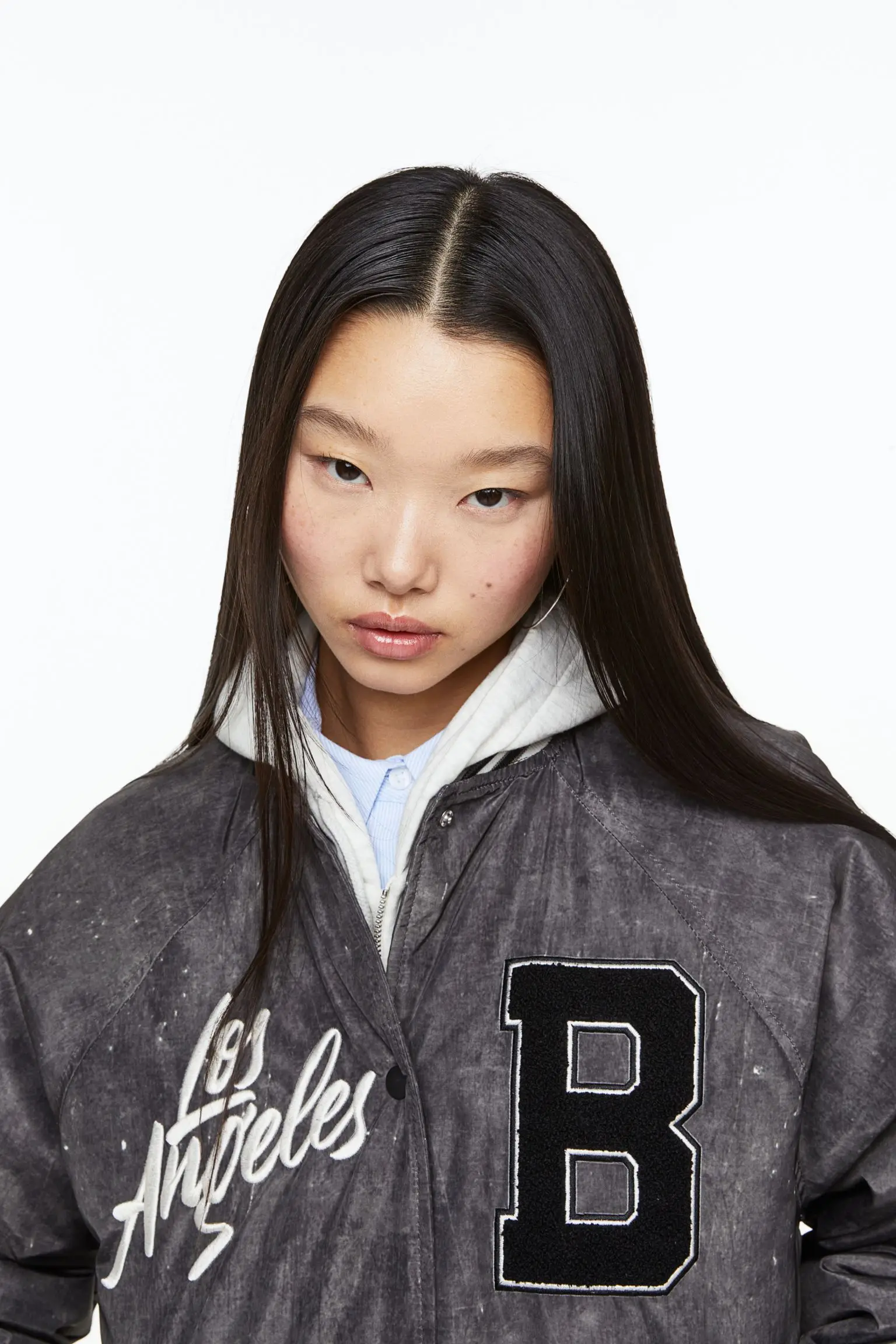 OEM Custom Polyester Chenille Embroidery Lettermen Breathable Vintage Varsity Jacket  Leather Sleeve Women Baseball Jackets