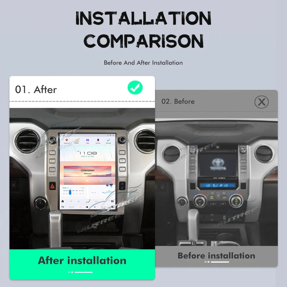 12.1 Inch  Android 13  For Toyota Tundra 2014-2020 GPS navigation Car Multimedia Player Stereo Receiver Radio Wireless CarPlay