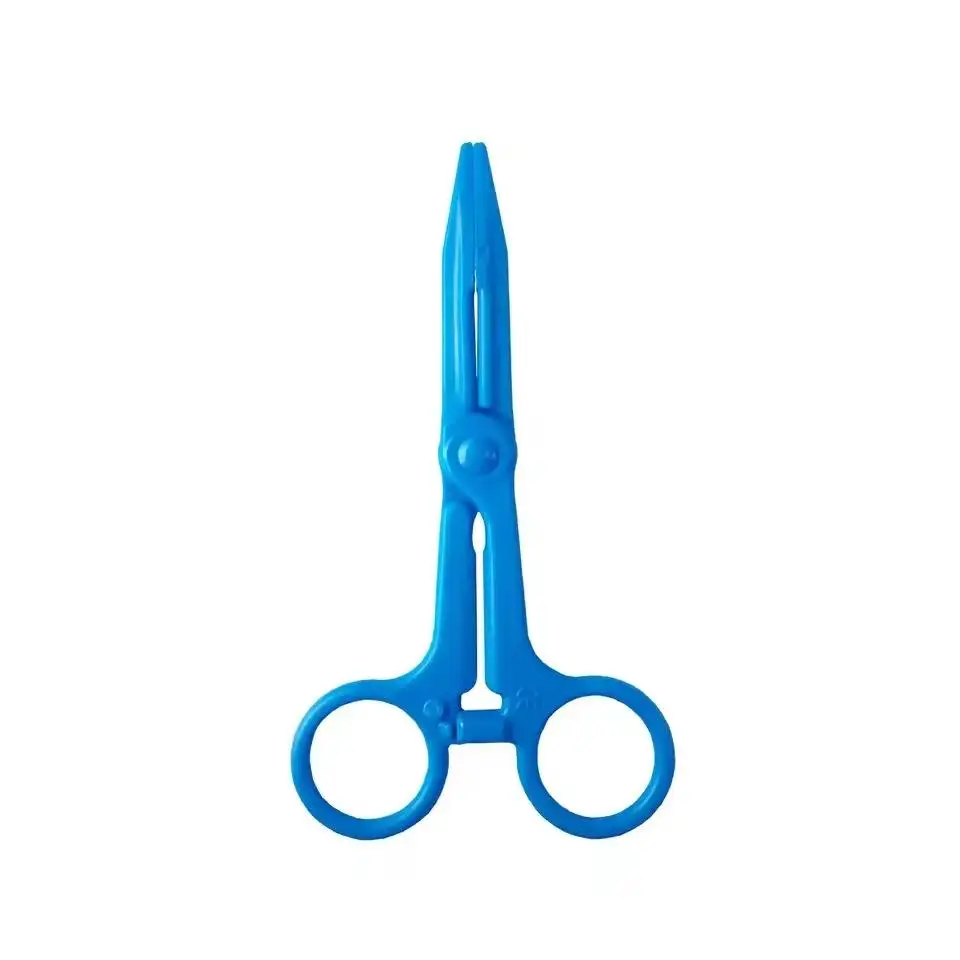 disposable single use sterile hemostatic forceps surgical tweezers medical clamp plastic forceps