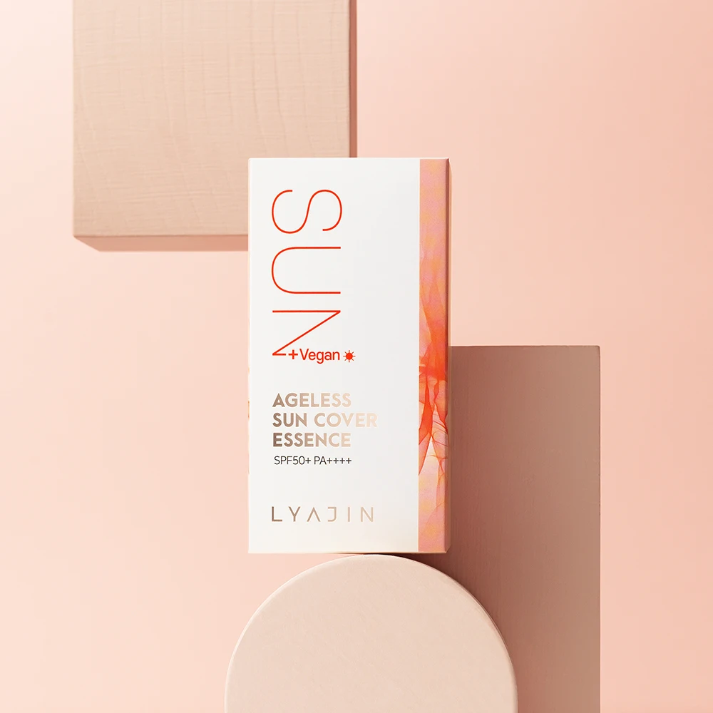 Sunscreen [LYAJIN] Ageless Sun Cover Essence Contains Moisture Essence UV Protection SPF 50 Whitening and Wrinkle Improvement