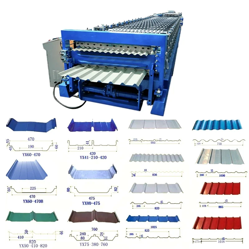 KINGREAL Corrugate Roofing Sheets Roll Forming Machine iron Roof Tile Making Machine Corrugated Sheet Making Machine India