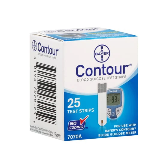Hot Selling Contour Test Strip Blood Glucose Test Strips Fast Home Blood Sugar Test Strips Glucose Meter