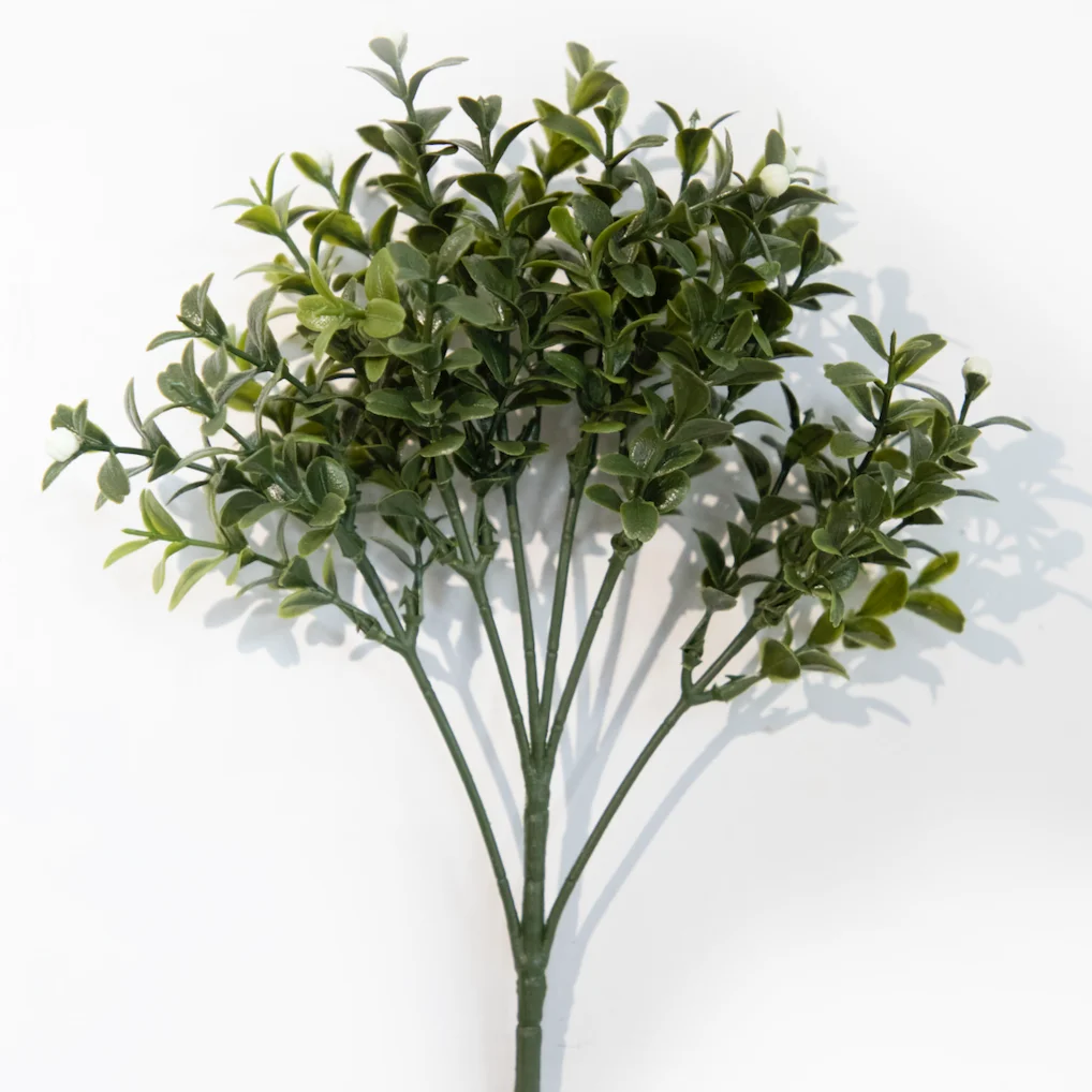 Direct Selling Good Quality 28Cm Artificial Ivy Hedge Greenery- Single Branch- white