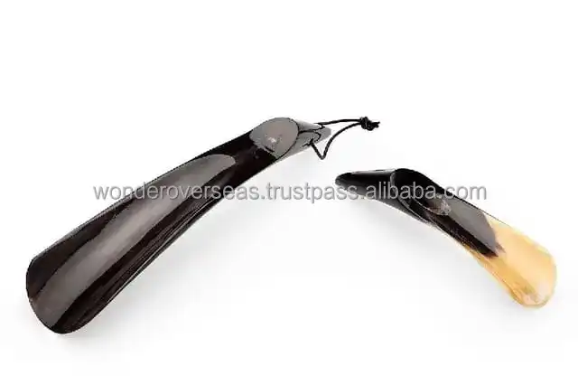 Indian High Quality Natural Buffalo Shoe Horn For Footwear/garden Of Arts Stylish Hand Made Buffalo Shoe Horn/ BY WONDEROVERSEAS