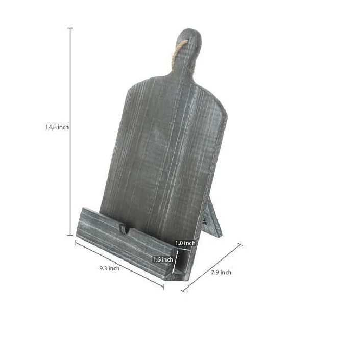 Foldable Recipe Book Stand Wooden Frame Reading Bookshelf Tablet Pc Support Stand