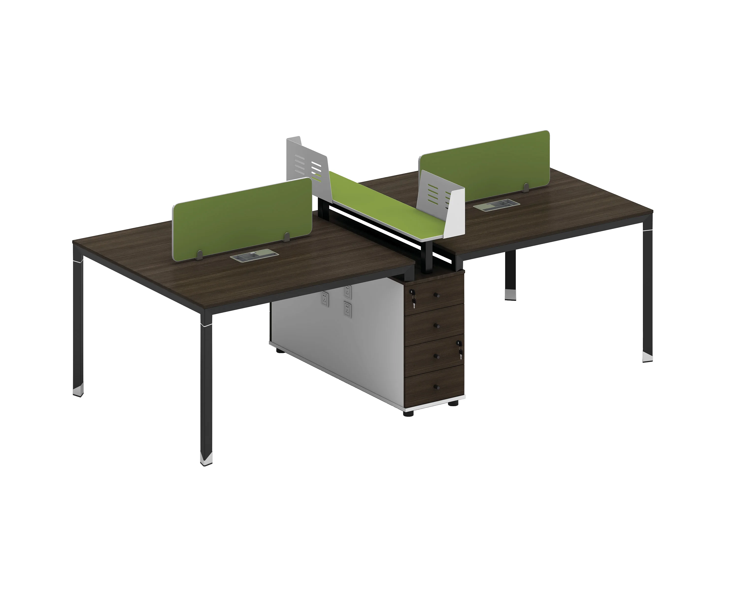Executive desk ergonomic 4 seats workstation,office furniture 4 people office table modern pc desking workstation