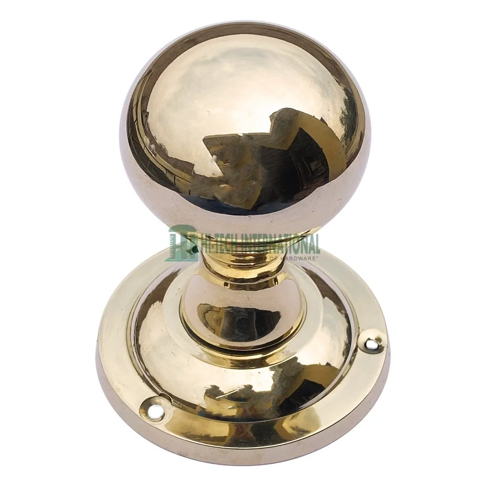 Шаровая дверная ручка полированная твердая латунная викторианская Оптовая Продажа Дешевая для архитектурной мебели