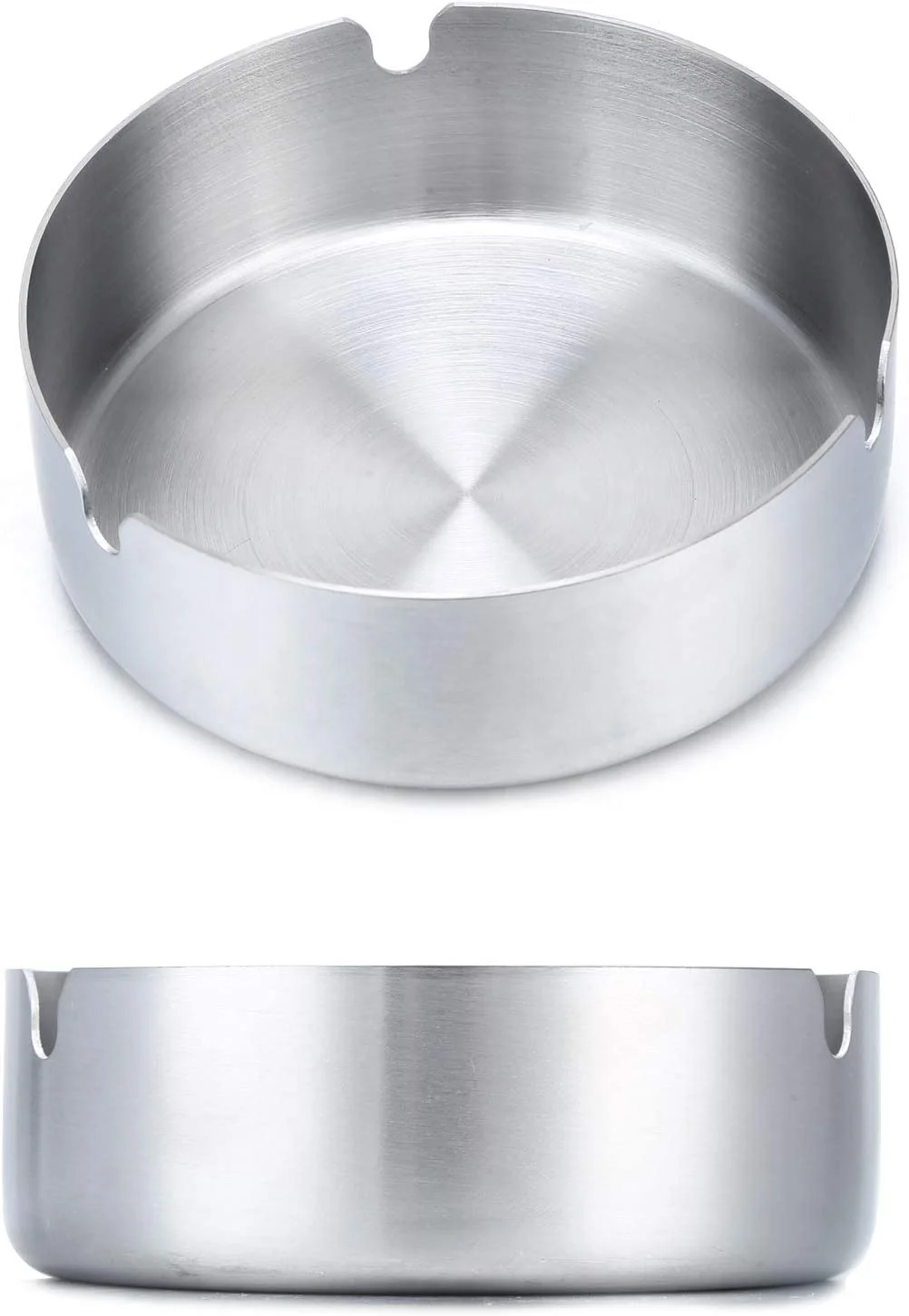 Stainless Steel Ashtrays for Indoor Outdoor Home Office Patio Restaurant Bar Hotel Use