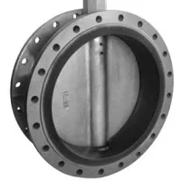 KEFA Stainless Steel PN16 DN125mm5in PTFE Lever Gearbox pneumatic electric Double Flanged Butterfly Valve