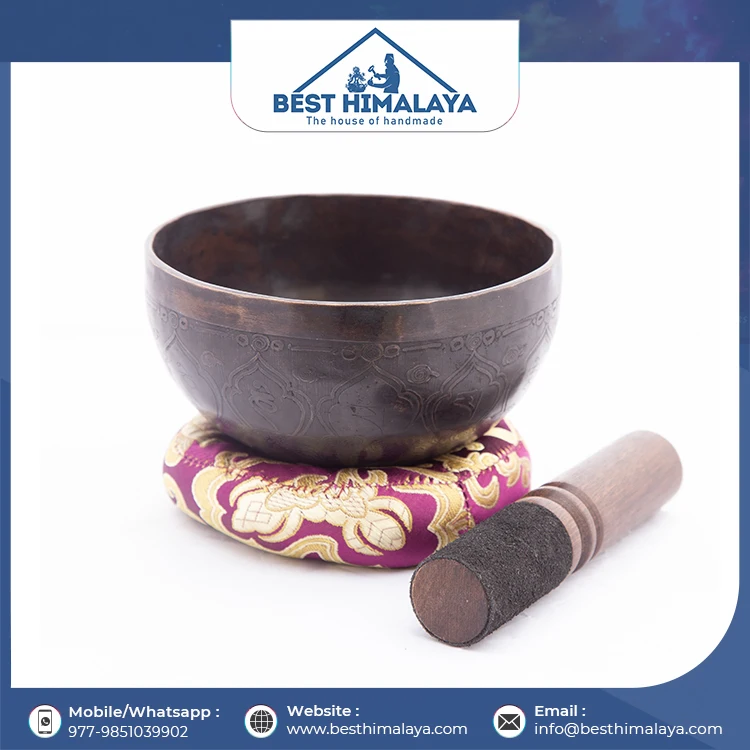 Hot Sale Hand Hammered Tibetan Singing Bowl Used For Chakra Healing With Wooden Mallet And Silk Pillow Buy At Best Price